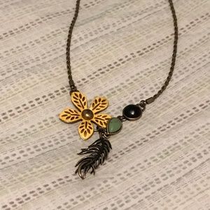 Boho Lucky Flower Statement Necklace